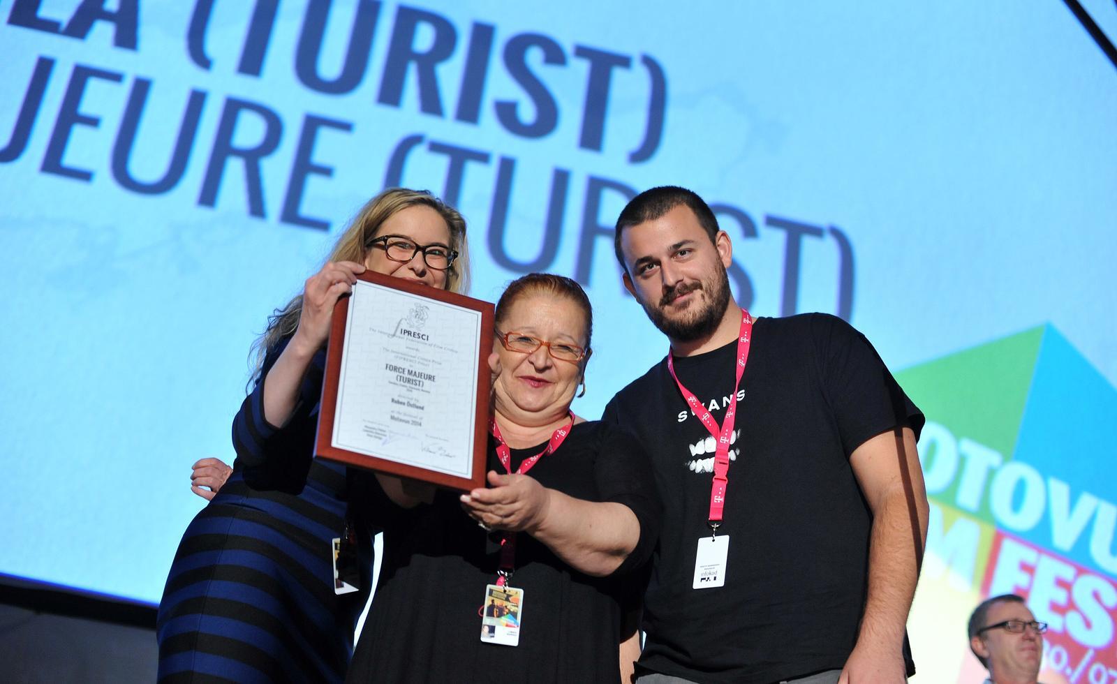 Alexandra Puetter, Luminita Boerescu i Dean Kotiga na Motovun Film Festivalu (foto: Nina Đurđević/PIXSELL)