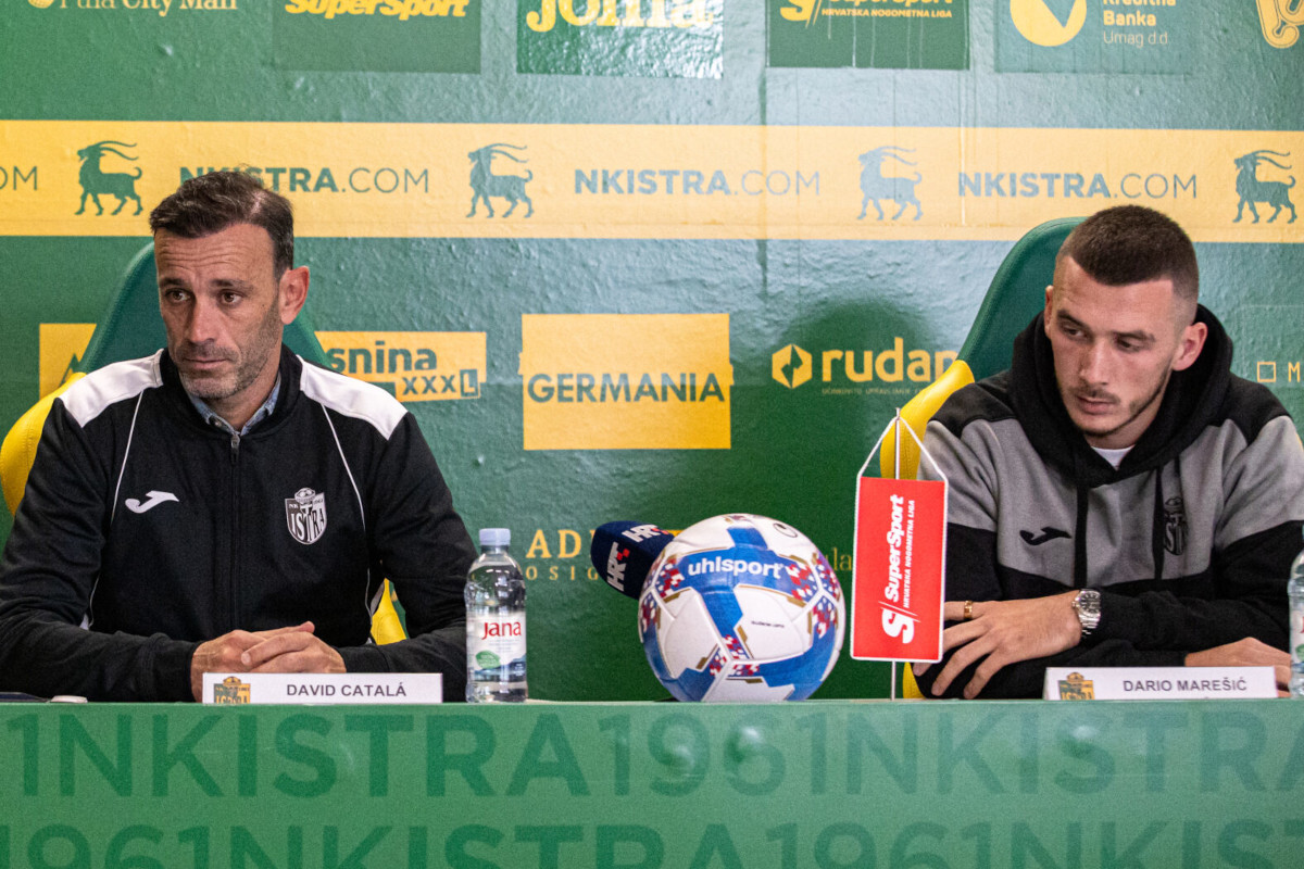 David Catala i Dario Marešić na konferenciji za novinare (Foto: NK Istra 1061)