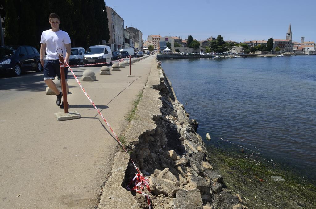 Urušeni dio šetnice (Foto: Gals Istre)