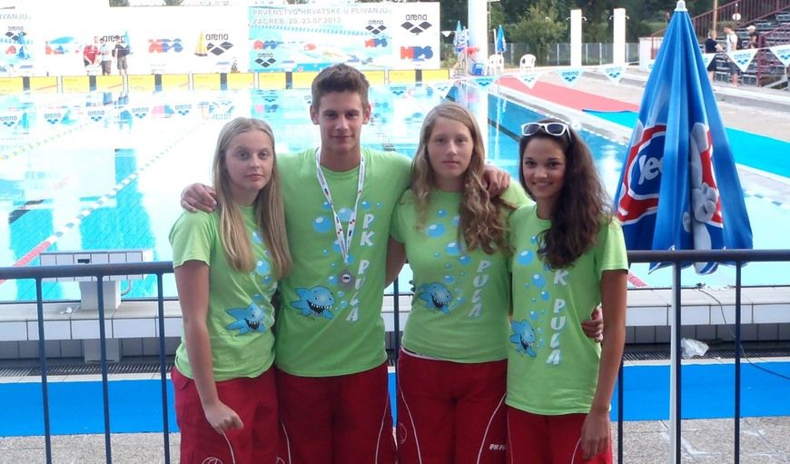 Natjecatelji Plivačkog kluba Pula na Državnom prvenstvu u Zagrebu