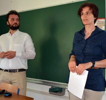 interaktivno predavanje i jezična radionica - profesor Alessio Moccelin i direktorica škole Irena Penko