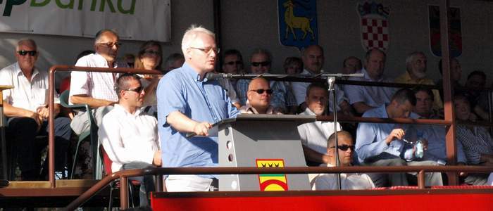 Ivo Josipović, predsjednik RH i pokrovitelj Trke na prstenac. 