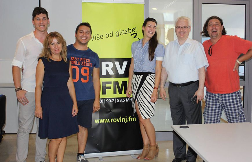 Ivo Josipović s ekipom Rovinj FM-a